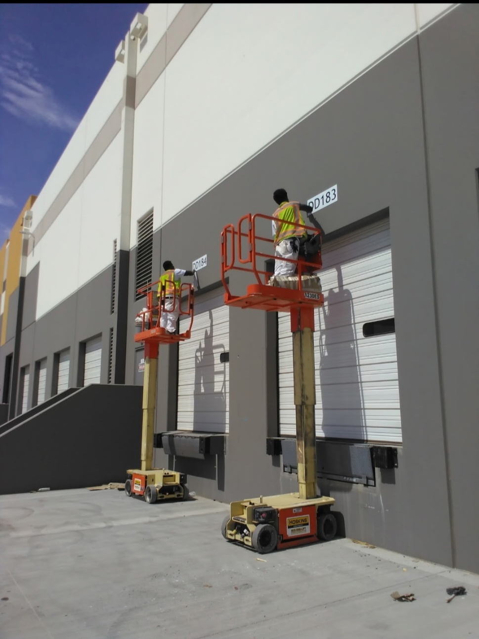 Custom Dock Door Numbering in Hesperia, CA