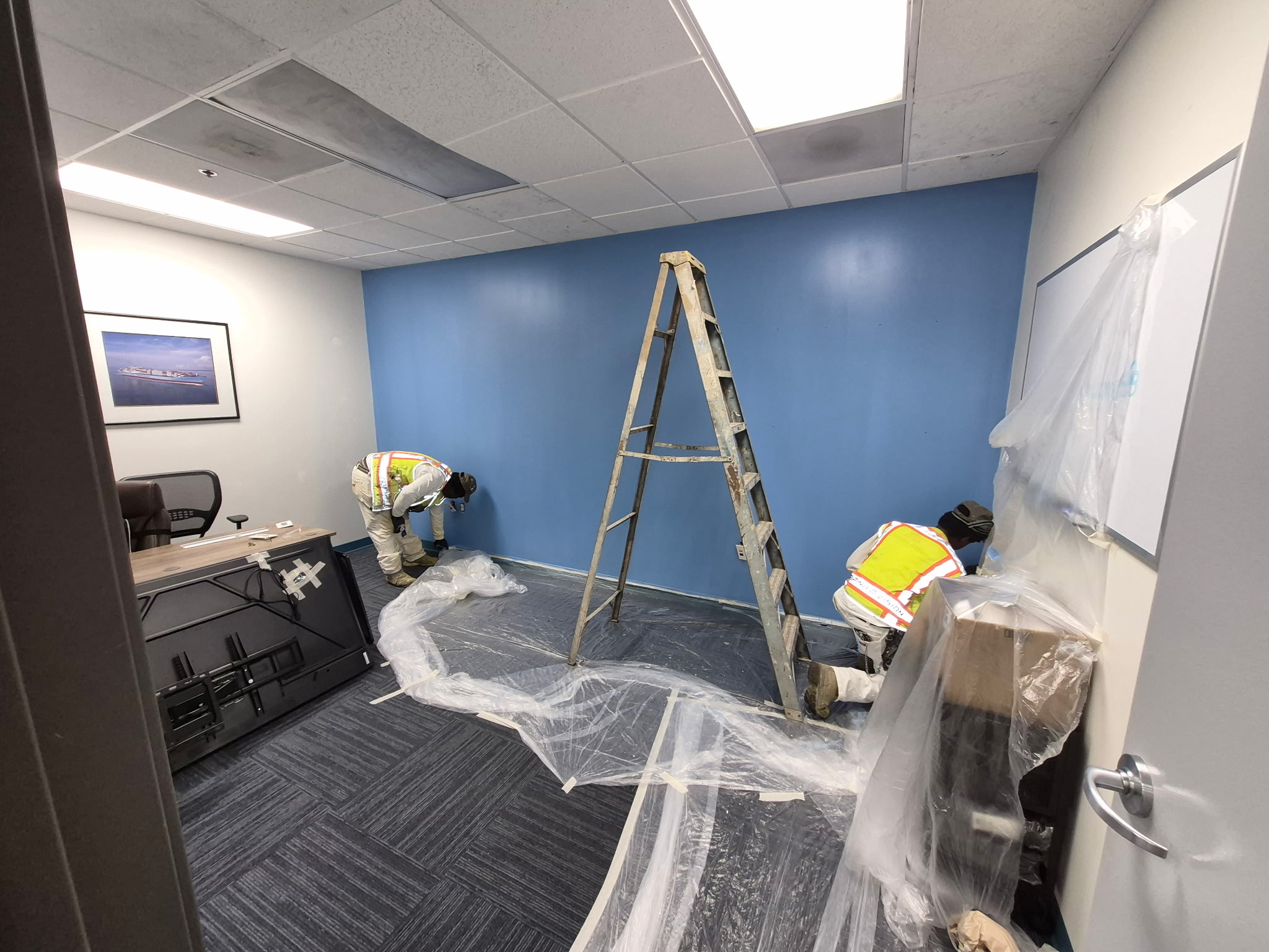 Custom Office Accent Wall Painting in San Pedro, CA