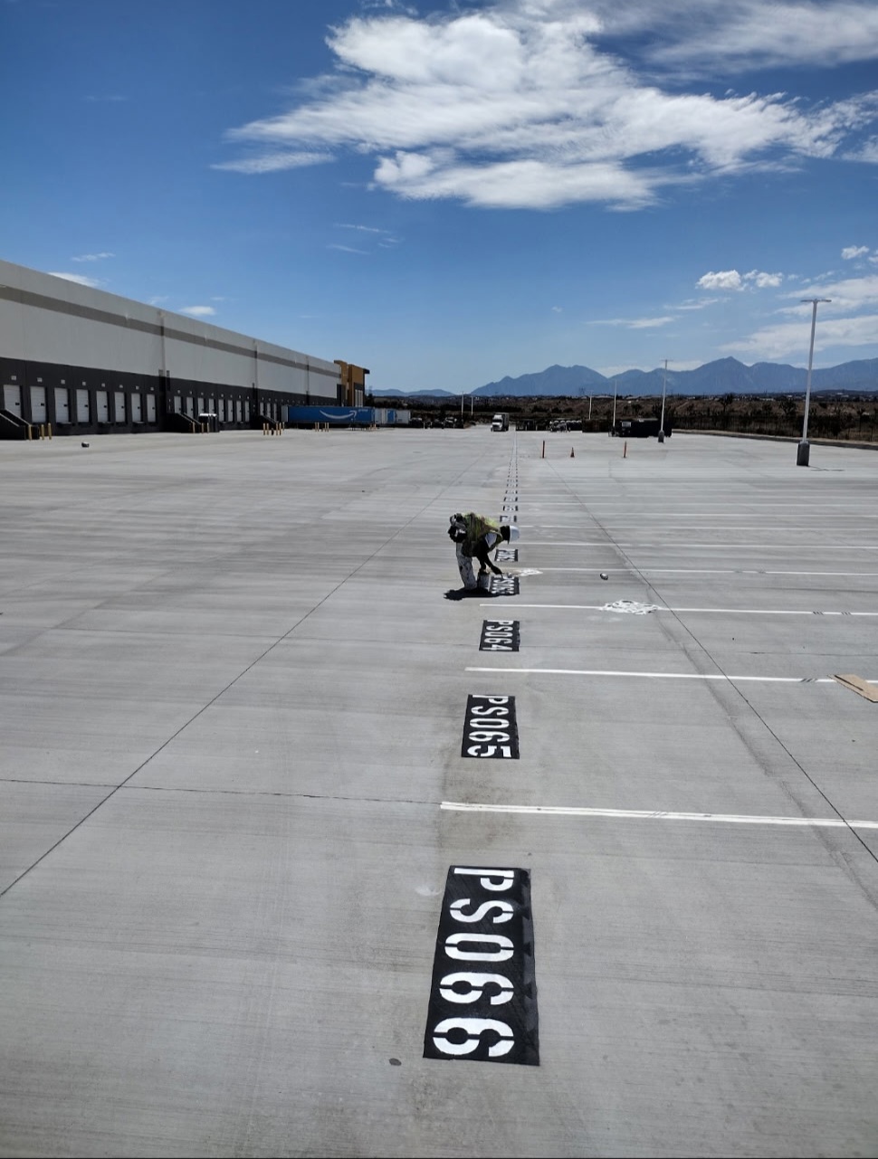 Organized Truck Stall Numbering in Hesperia, CA