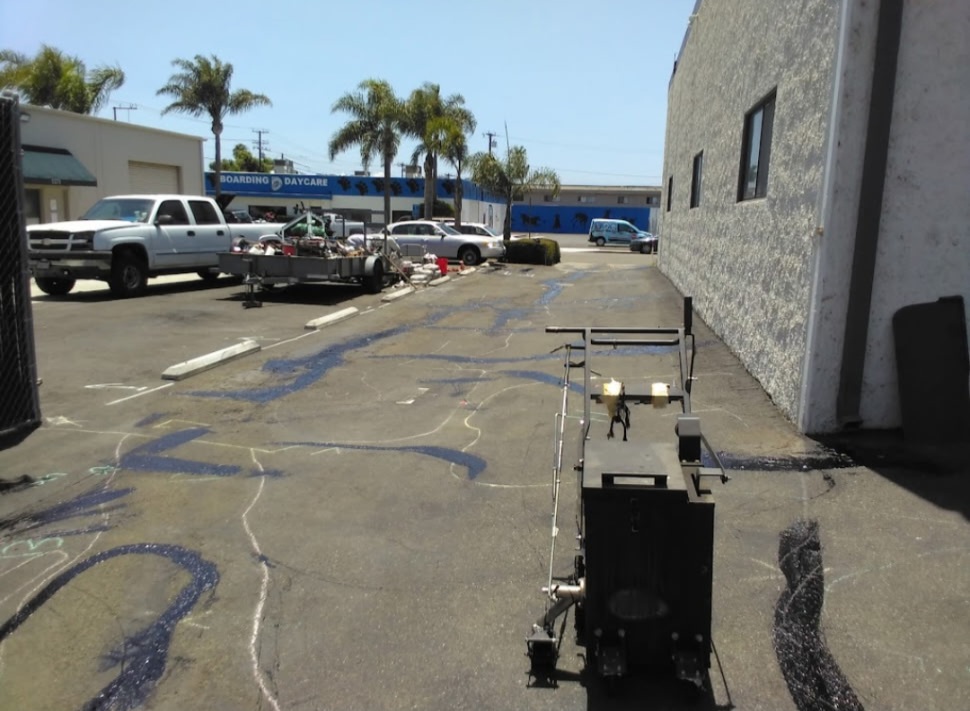 Precision Hot Crack Filling for an Asphalt Driveway in Newport Beach, CA