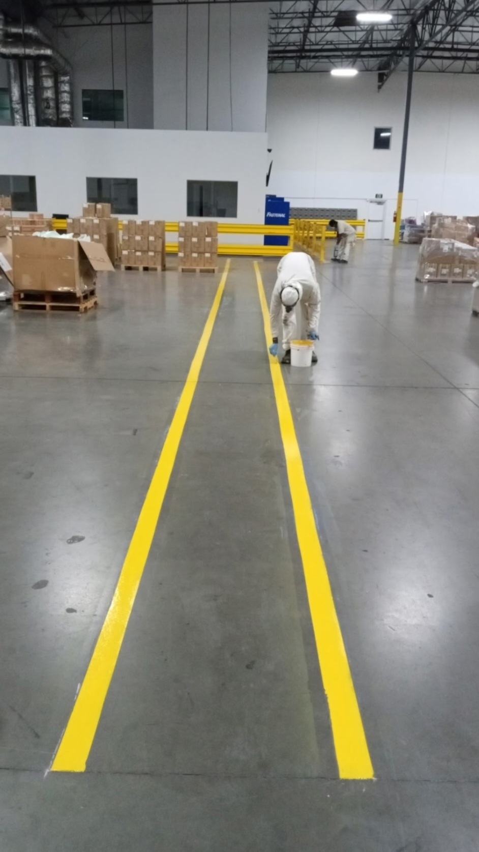 Specialized Employee Walkway Striping in Santa Fe Springs, CA